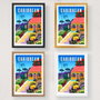 Wallity Póster Caribbean 1998 A4 21 x 29.7 cm Acabado Satinado Mate